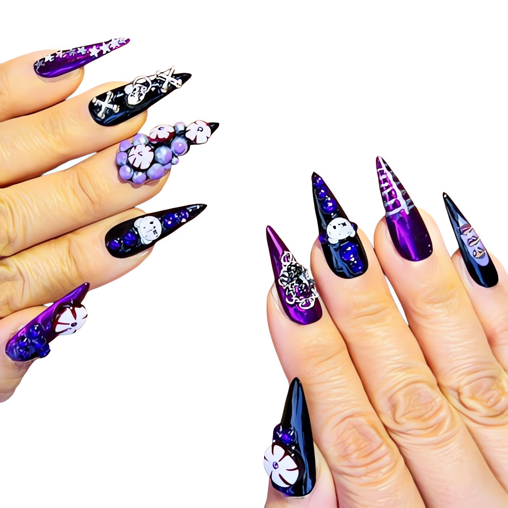 Uñas de Halloween divertidas, divertidas y espeluznantes